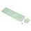 Ergonomic Retro Typewriter Wireless Keyboard Mouse Combo Green 1
