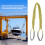 Élingue plate de levage PES 75 mm x 3 m jaune 12