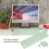 Ergonomic Retro Typewriter Wireless Keyboard Mouse Combo Green 9