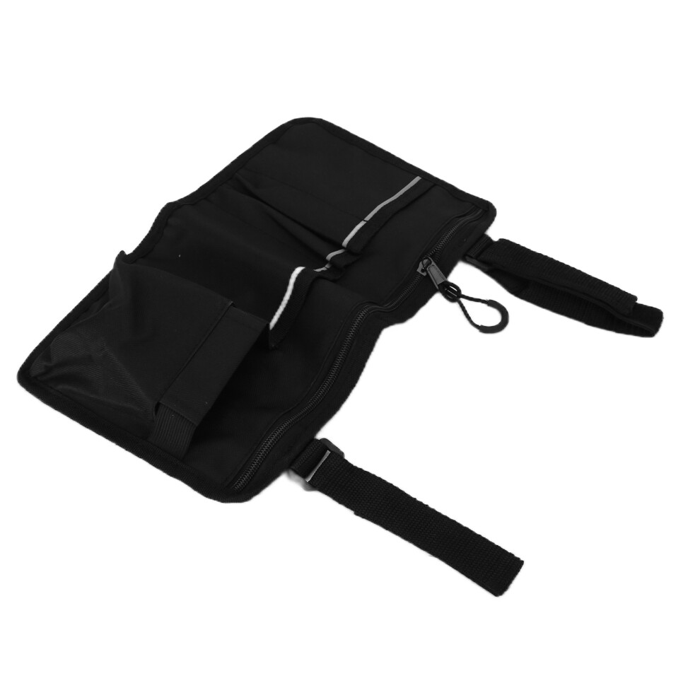 Black Wheelchair Side Pocket Organizer 600D Oxford Cloth Lightweight 142G
