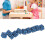 Set di 10 dadi blu a 6 facce D6, in acrilico 8