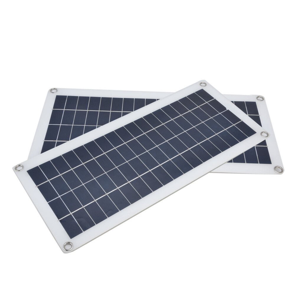 2X10w Monocrystalline Solar Panel Kit 43.5X20cm Usb Charger For Rv Boat 8121358203263