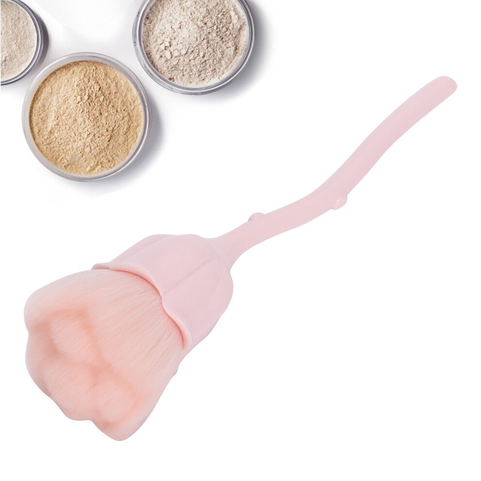 Rose Shaped Nail Dust Brush with Soft Bristles for Makeup & Cleaning