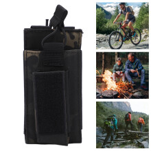 Double Magazine Pouch Storage Case 14x7.5x2.5cm 1000D Nylon Dark NightCamouflage