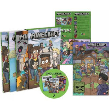 Minecraft Boxed Set Graphic Novels by Sarah Graley Hardcover Book