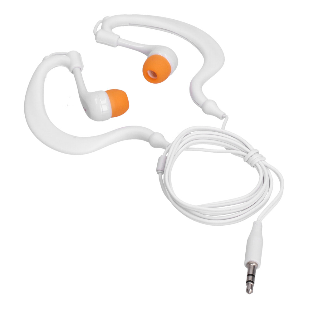 Waterproof Swimming Headphones 3.5Mm Plug, Ip68, 80Cm White Orange White,Orange 4331358205899