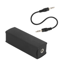3.5mm Ground Loop Noise Filter Isolator Black 20Hz-20kHz for Car &amp; Home Stereo