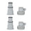 4-teiliges Pool-Schlauchadapter-Set, 3