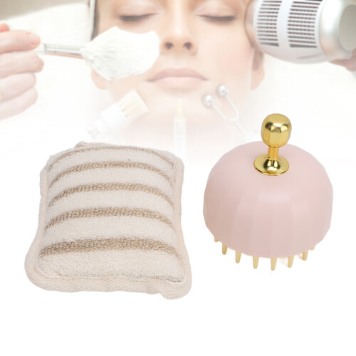 Shampoo-Bürste, Dusch-Luffa-Set, schäumender 1