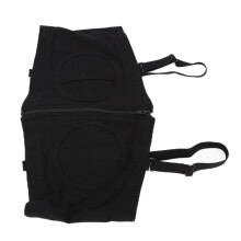 Maternal Black Cotton Hands-Free Breast Pumping Bra, Adjustable & Breathable