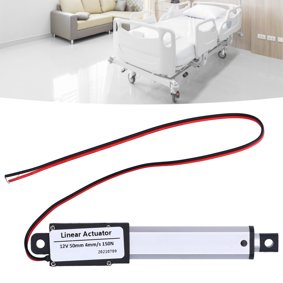 Linear Actuator 50mm Stroke DC 12V Low Noise Industrial Mini Linear Movement-image-OPC-PMRQB8D-NEW