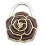 Flower Pattern Fashion Table Hook Desk Holder Bag Table-Brown. 1