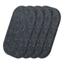 Multifunction Furniture Gliders Felts Pad 4pcs for Quiet-Black