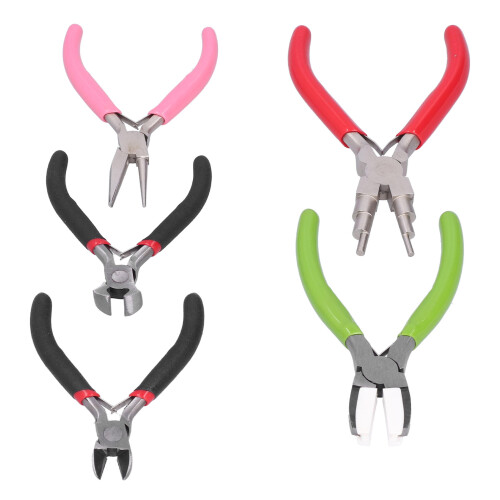 Kit de 5 pinces : fabrication de baïls diagonaux et à bec plat 1