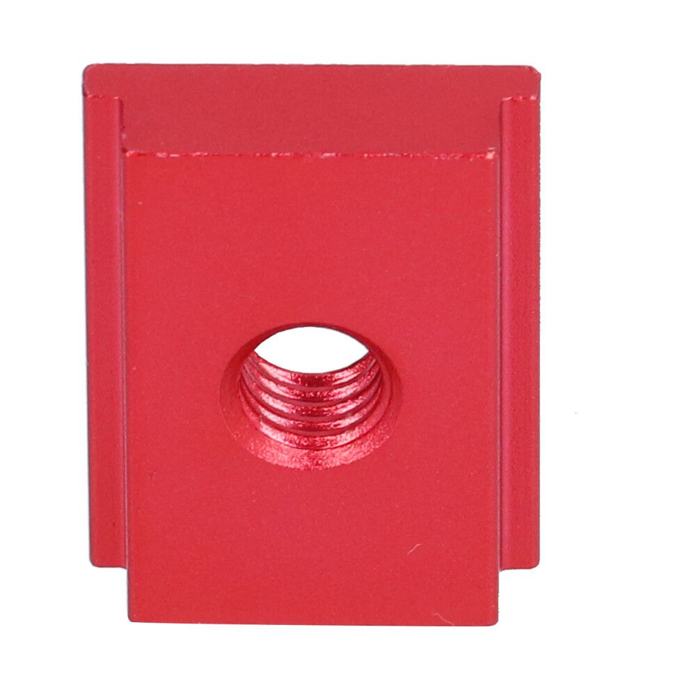 M8 Aluminum T Track Slider Nuts 5Pcs Red Fasteners For Woodworking 5051358210127