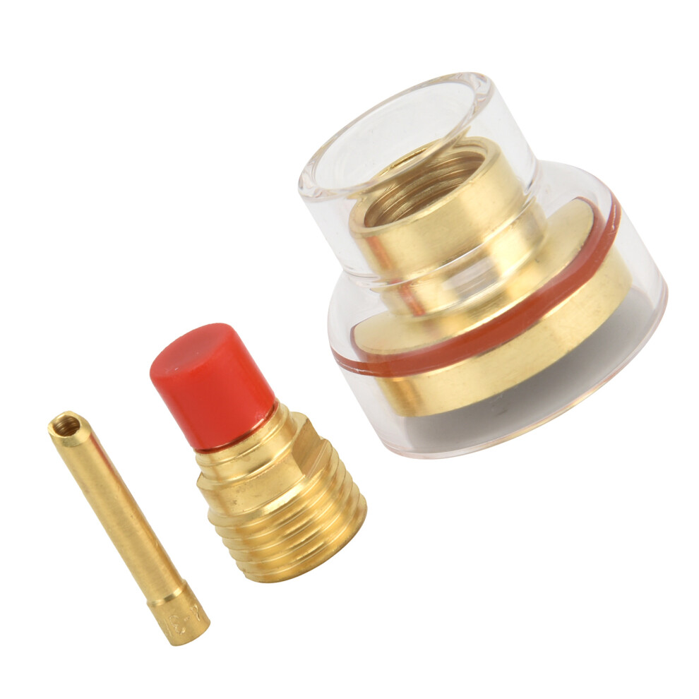 Argon Torch Glass Nozzle Set For Wpâ9/20 Tig Welding Gun, Brass 4611358210308
