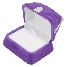 Schmuckring-Schachtel Retro Exquisit Lila Handtaschen-Accessoire Robust Leichtgewicht