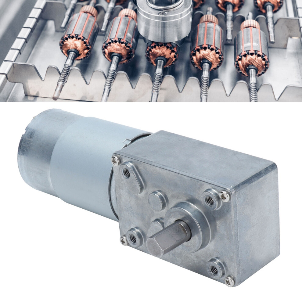 Dc12v/24V 40Rpm Worm Gear Motor With Ball Bearings, Copper Zinc Alloy, Model 5840-555 4941358214762