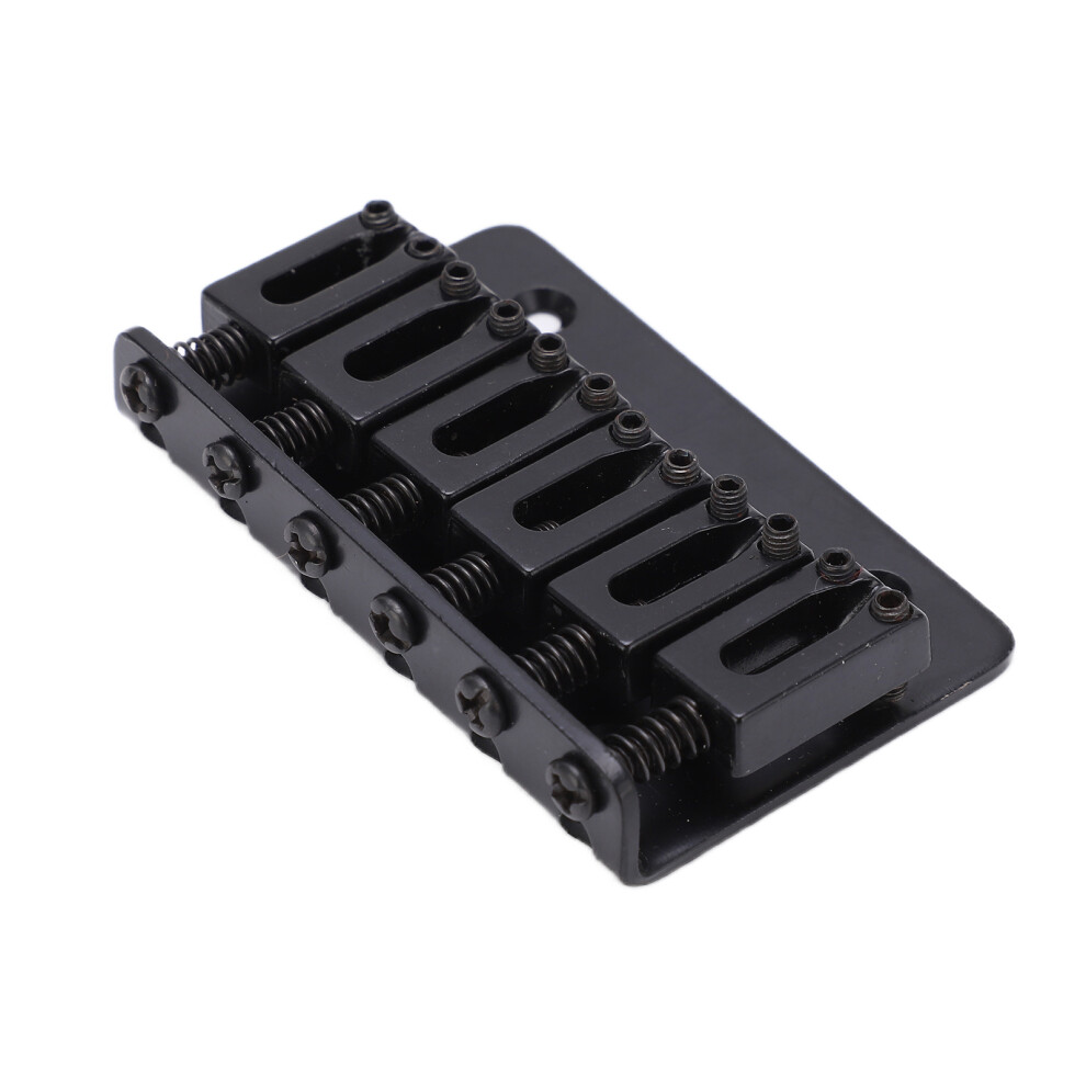 6 String Black Zinc Alloy Top Loading Guitar Bridge for M00878-image-OPC-PMRQH7N-NEW