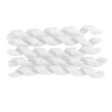 5Pcs White TPR Bicycle Line Protectors Elastic Rubber Easy Install