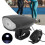 Rechargeable Scooter Front Light 1200mAh 250lm Black with Horn 1