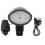 Rechargeable Scooter Front Light 1200mAh 250lm Black with Horn 2