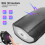 Rechargeable Scooter Front Light 1200mAh 250lm Black with Horn 6