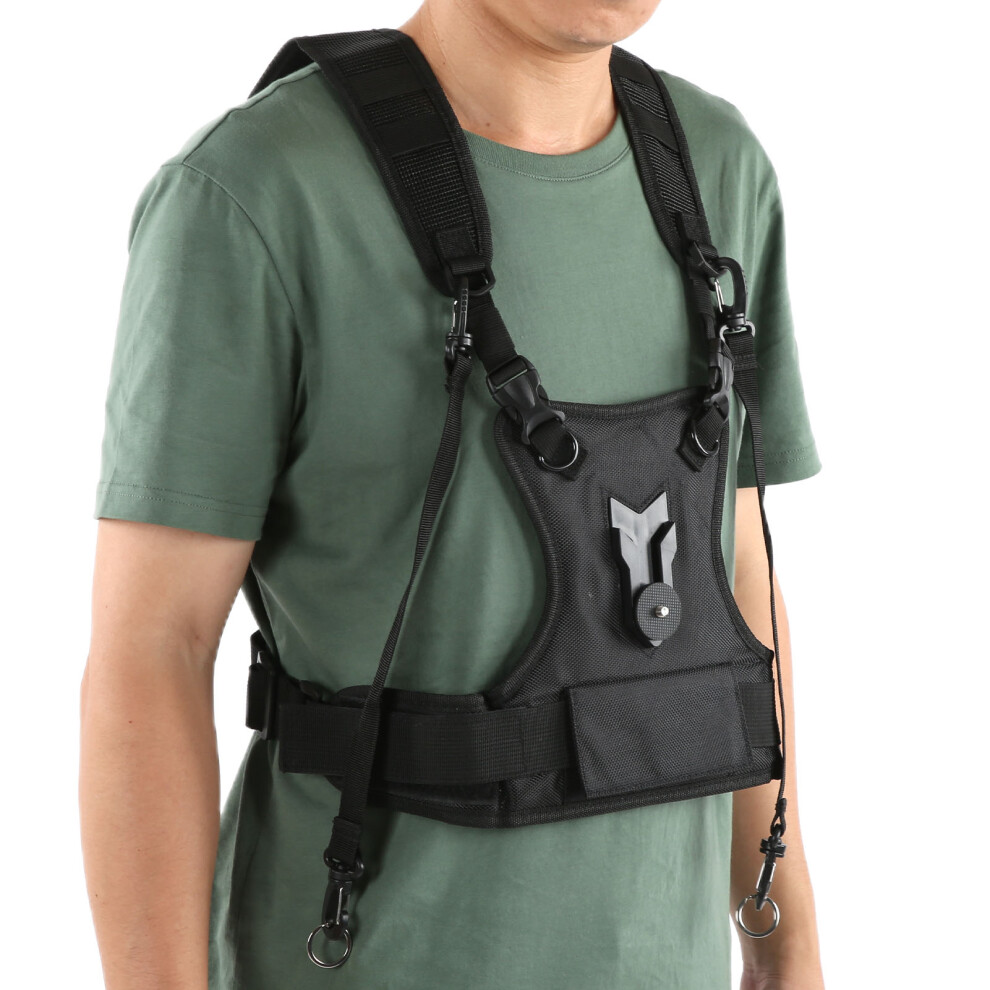 Dual Camera Shoulder Strap Nylon Comfortable Breathable Adjustable Harness 9361358220153