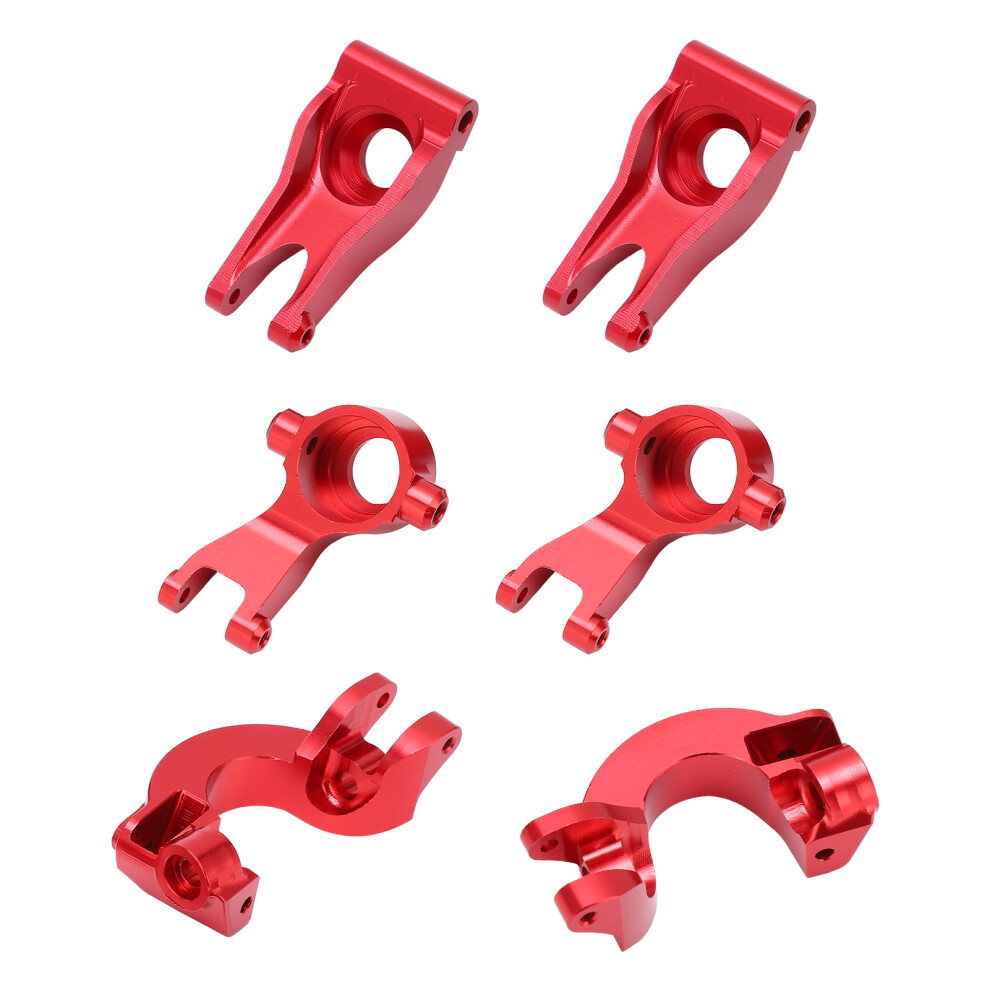 Aluminum Rc Steering Knuckle Hub For 1/10 Rc Cars Red 9311358220288