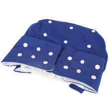Couche lavable bleue pour adultes en TPU étanche et réutilisable