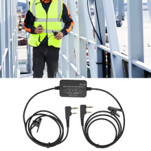 YINITONE RC-108 Zweweg-Relaiskasten Schwarz ABS für K-Port-Handfunksender