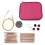 Knitting Circular Needle Kit 26pcs Rose Gold Interchangeable with Storage Case 2