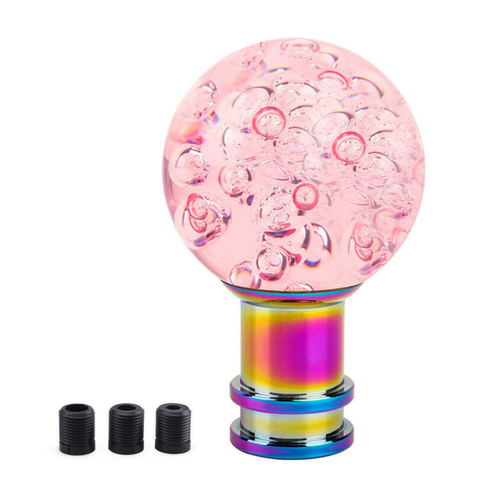Acrylic Bubble Shift Knob Round Ball | M8/M10/M12 Pink/Blue/White 7901358224946