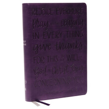 KJV Holy Bible Large Print with 53000 Cross References Purple Leathers