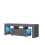 Creative Furniture Floe TV Unit 130cm - Dark Grey with Gloss Doors 8