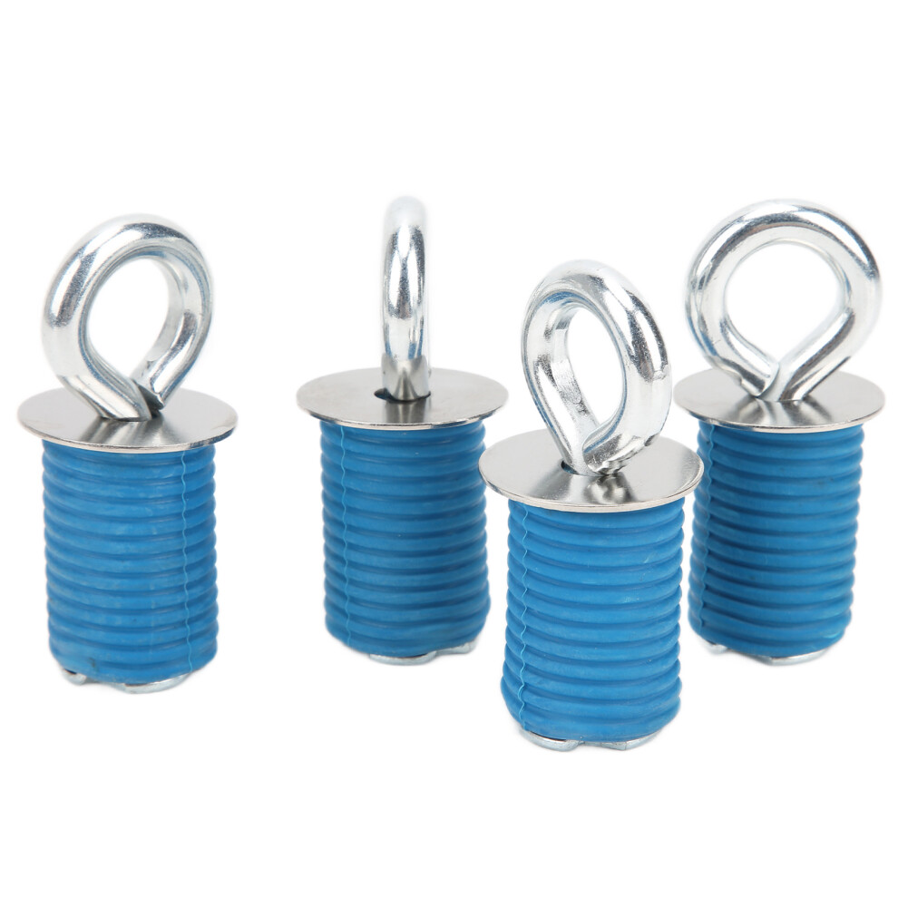 4Pcs 1In Rubber Stainless Atv Anchor Kit - Quick Tie Down Solution 7891358233294