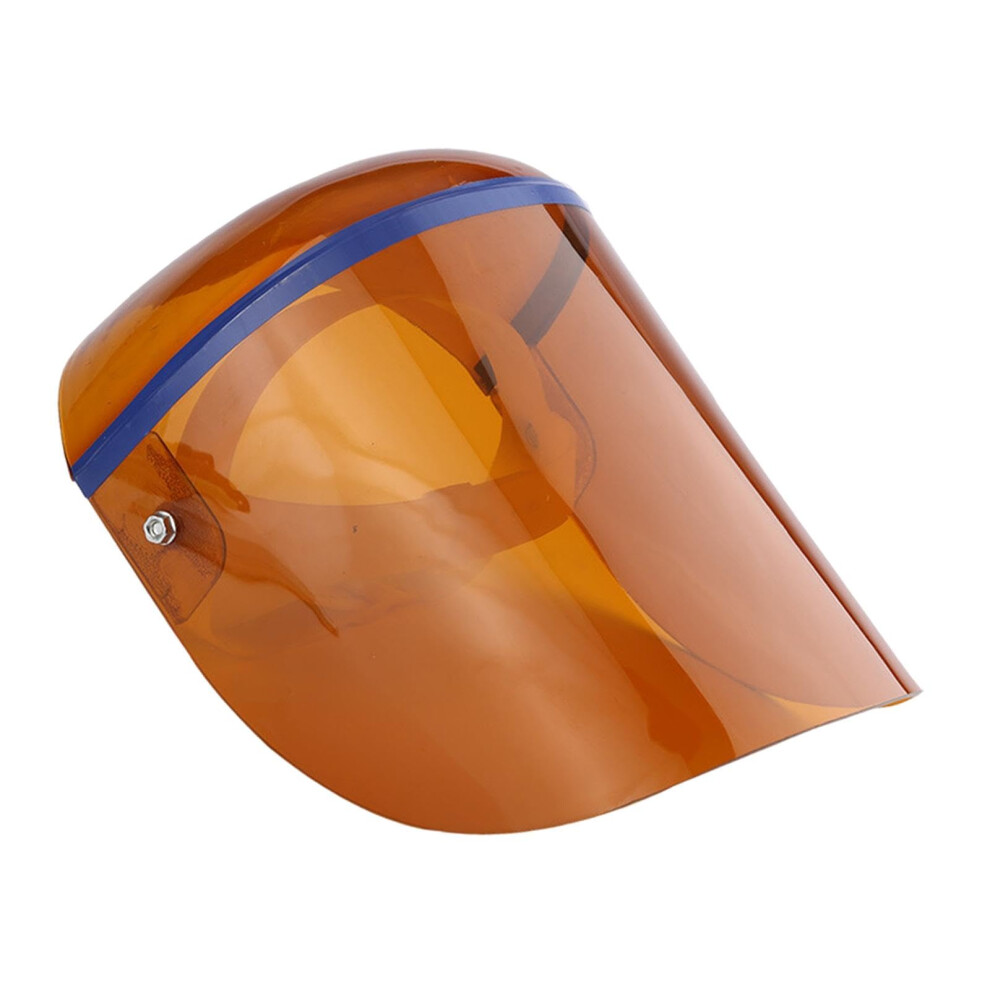 Face Shield Pvc Visor With Adjustable Headband For Trimming And Garden Grinding Brown 9339159022870