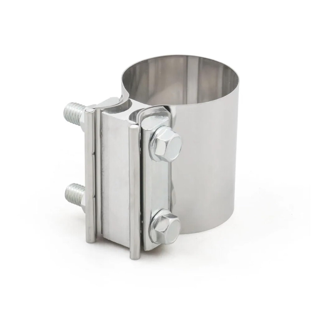 Exhaust Clamp 2 To 4 Inch 304 Stainless Steel Butt Joint Exhaust Band Clamp Sleeve Coupler Step Clamps 9339159023297