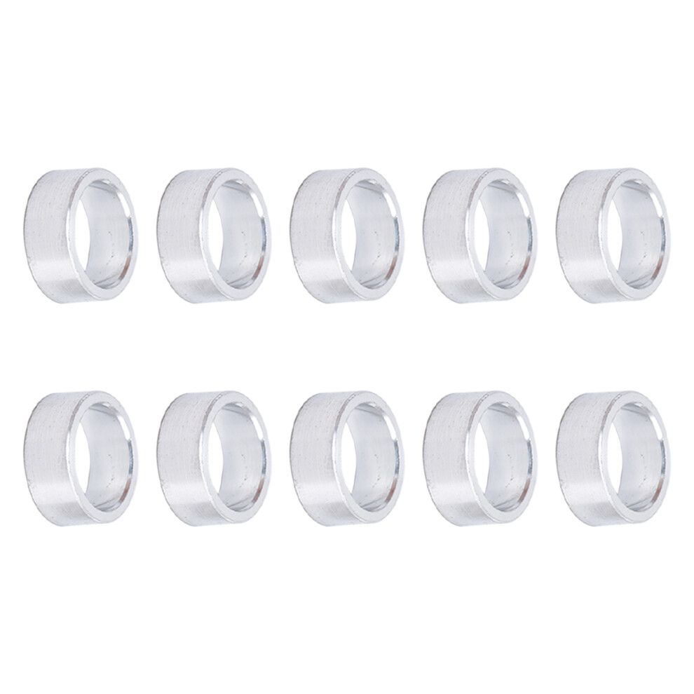 Aluminium Alloy Support Fittings 10mm OD 4mm Unthreaded Round Spacers 10 Pieces-image-OPC-PMRR77H-NEW