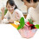 100 Pieces Flower Shaped Ice Cream Bowl Stackable Single Use Dessert 2