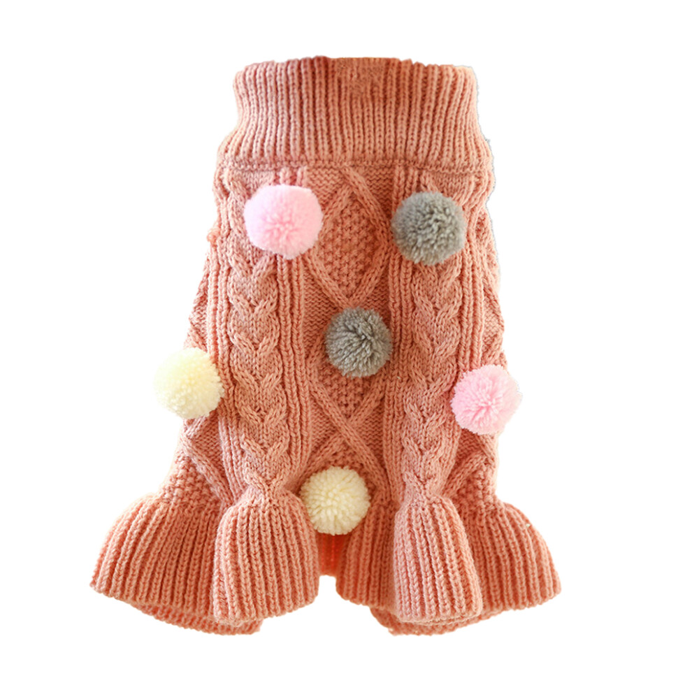 (Pink, XL) Winter Pets Clothes Sweater Costume Clothing Accessory Outdoor Walking-image-OPC-PMRR8T2-NEW