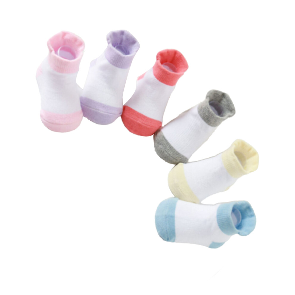 (Assorted colors girl, 1012) 6 Pieces Kids Stockings Ankle Socks with Nice Elasticity for Girls-image-OPC-PMRR9T9-NEW