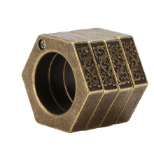 Portable Hexagon Emergency Ring for Outdoor Safety Sports Steel Craft