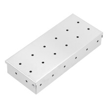 Edelstahl-Smoker-Box für den Grill | 435 g Innen/Außen