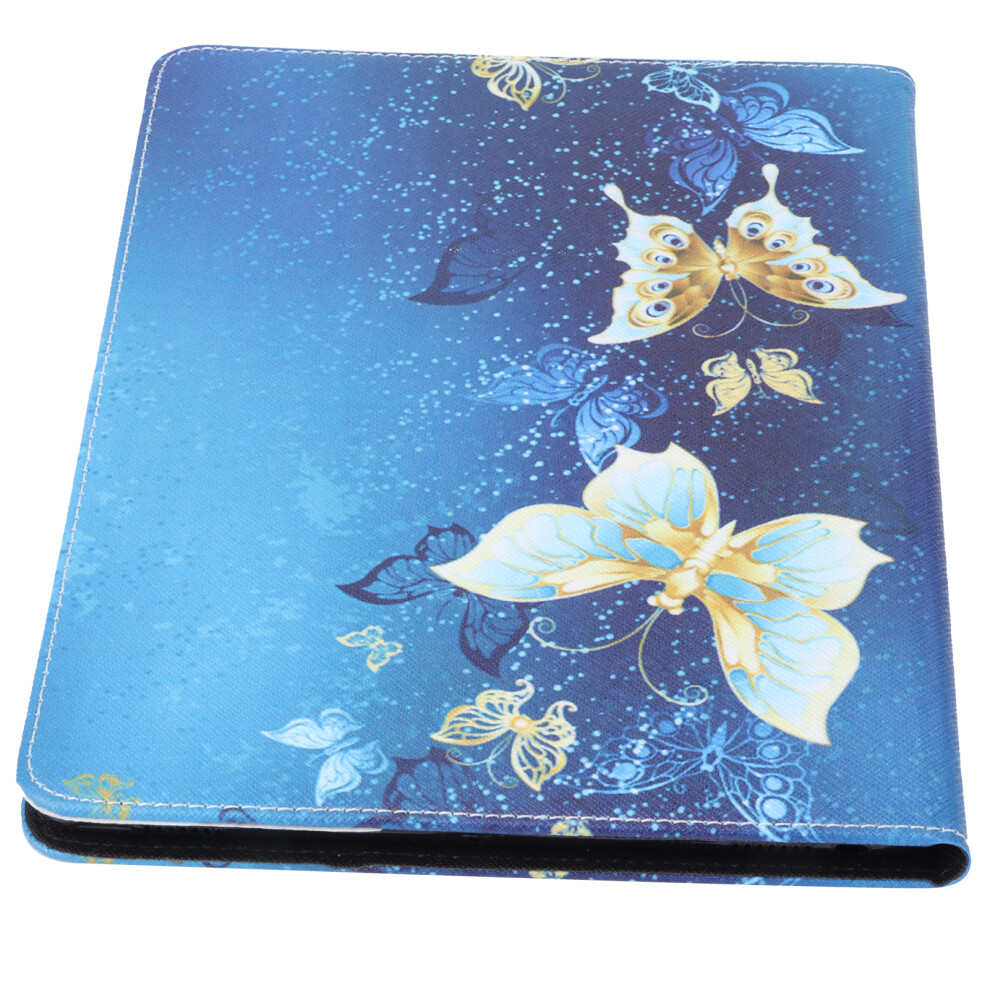 Universal 9.7In Pu Leather Protective Holster For Ios Tablet Butterfly Design Golden 8031358238106