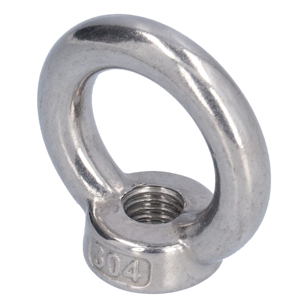 10Pcs M3 Stainless Steel Eye Nut For Forestry Machinery Wear Resistant 4971358238826