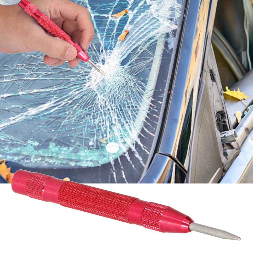 Automatic Center Punch Red, 130Mm Chrome Vanadium Steel 5041358240170