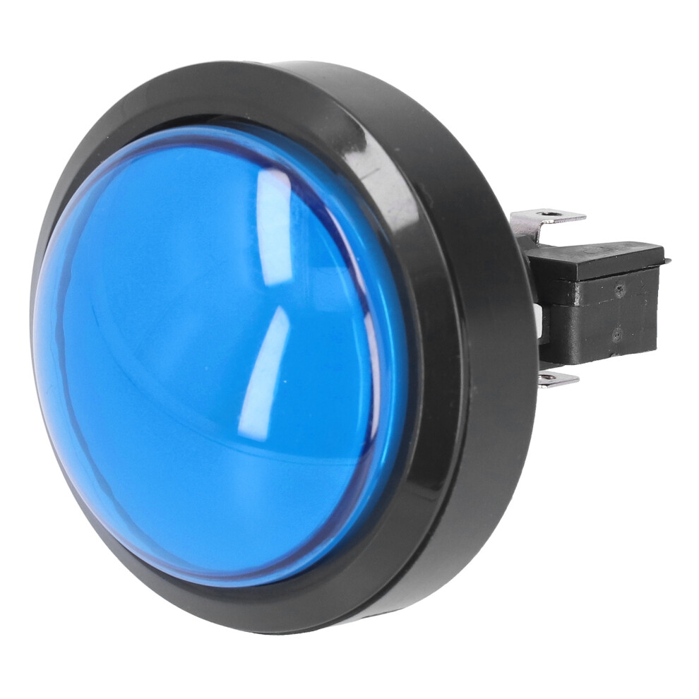 Crane Game 60Mm Convex Button With Led 2-Foot Switch Color Light/Blue 4651358240226