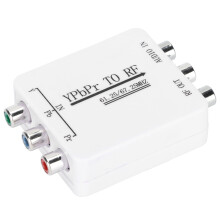 Audio Signal Adapter Mini YPbPr to RF Converter for Long-Distance Transmission