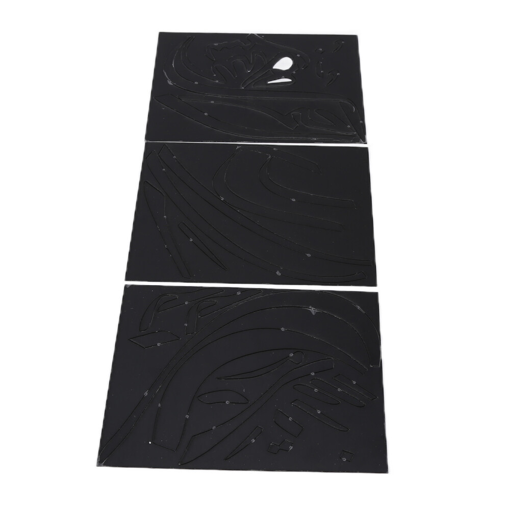 3D Acrylic Wall Mirror Sticker Removable Decor for Home Office & Cafe, Black-image-OPC-PMRRGN2-NEW